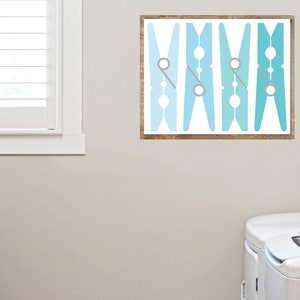 DIGITAL DOWNLOAD/Clothespins Blues/Laundry decor/Laundry room decor/rustic decor/farmhouse decor/country decor/farmhouse style