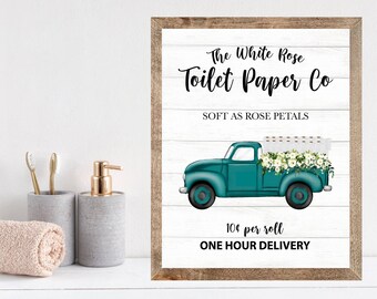 Truck Bathroom Decor Etsy
