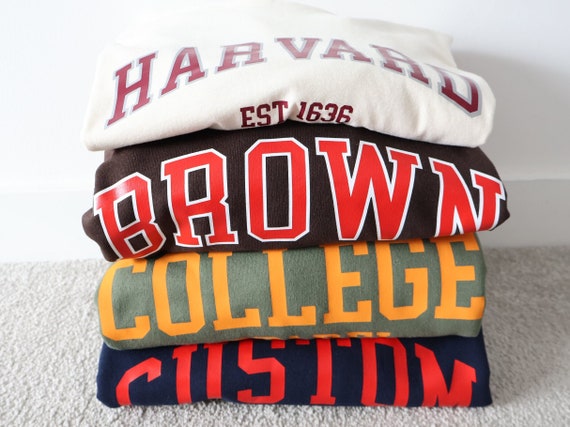 Retro college sweatshirts deals