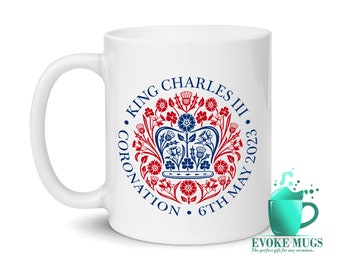 King Charles III Coronation 2023 Mug - Handmade Ceramic Mug for Royal Enthusiasts