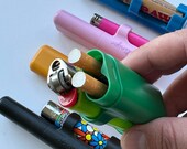 cigarette holder for two Joint Case Cigarette Case Smell Proof Holds Two Prerolls and Fits Both  Clipper and Bic Lighters