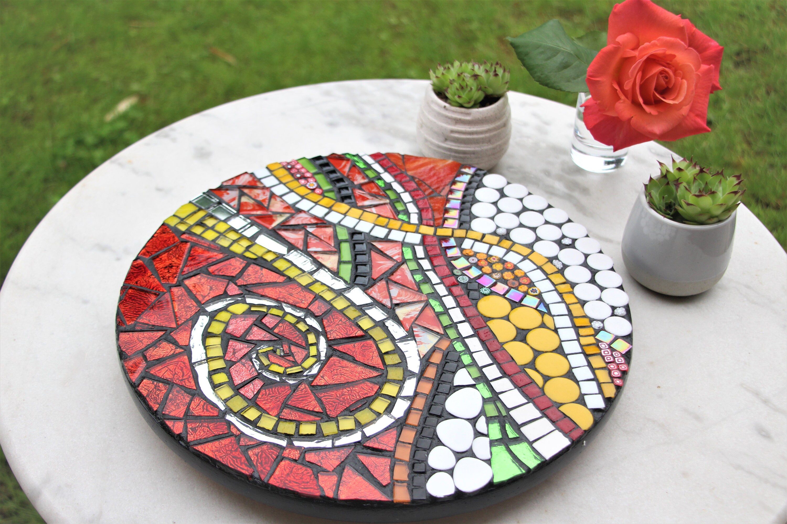 Plateau Tournant en Mosaïque