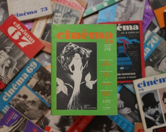 Set of 4 Vintage French Cinema Magazines, 1960s-1970s Film Periodicals, Retro Movie Memorabilia, coffee table decor, movie lover gifts