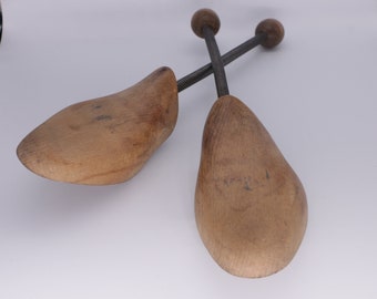 antique wooden shoe stretcher set, retro shoe stretchers made from wood