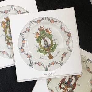 Villeroy&Boch collection plates &#39;Eimaischen&#39;, limited edition collectible plates retro ceramics made in Luxembourg, retro decorative items