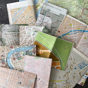 Bündel Vintage Reise- und Touristenkarten für Kunst und Collagen, Reise Ephemera, Journal Scrapbooking Zubehör, Junk Journal, Europäischer Sommer