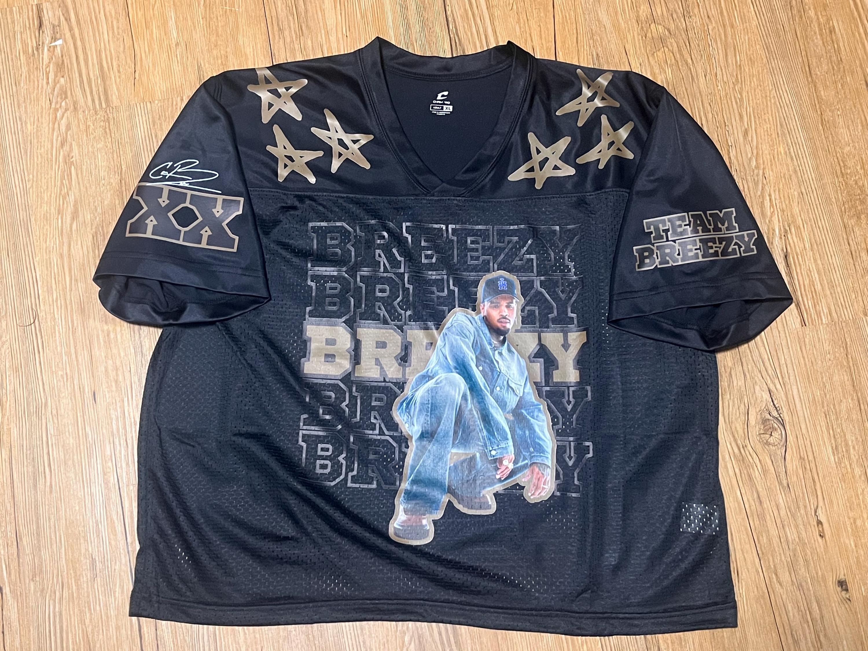 Chris Brown Breezy Bowl Jersey | Team Breezy XX Concert Shirt | Limited Edition Streetwear | R&B Fan Gift | Hip Hop Jersey | Unisex Mesh Top