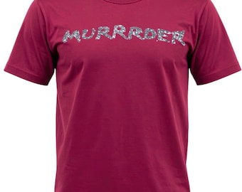 Alan Cumming Inspired “MURRRDER” Shirt – Traitors Season 4 Episode 4 – Silver Glitter HTV Tee