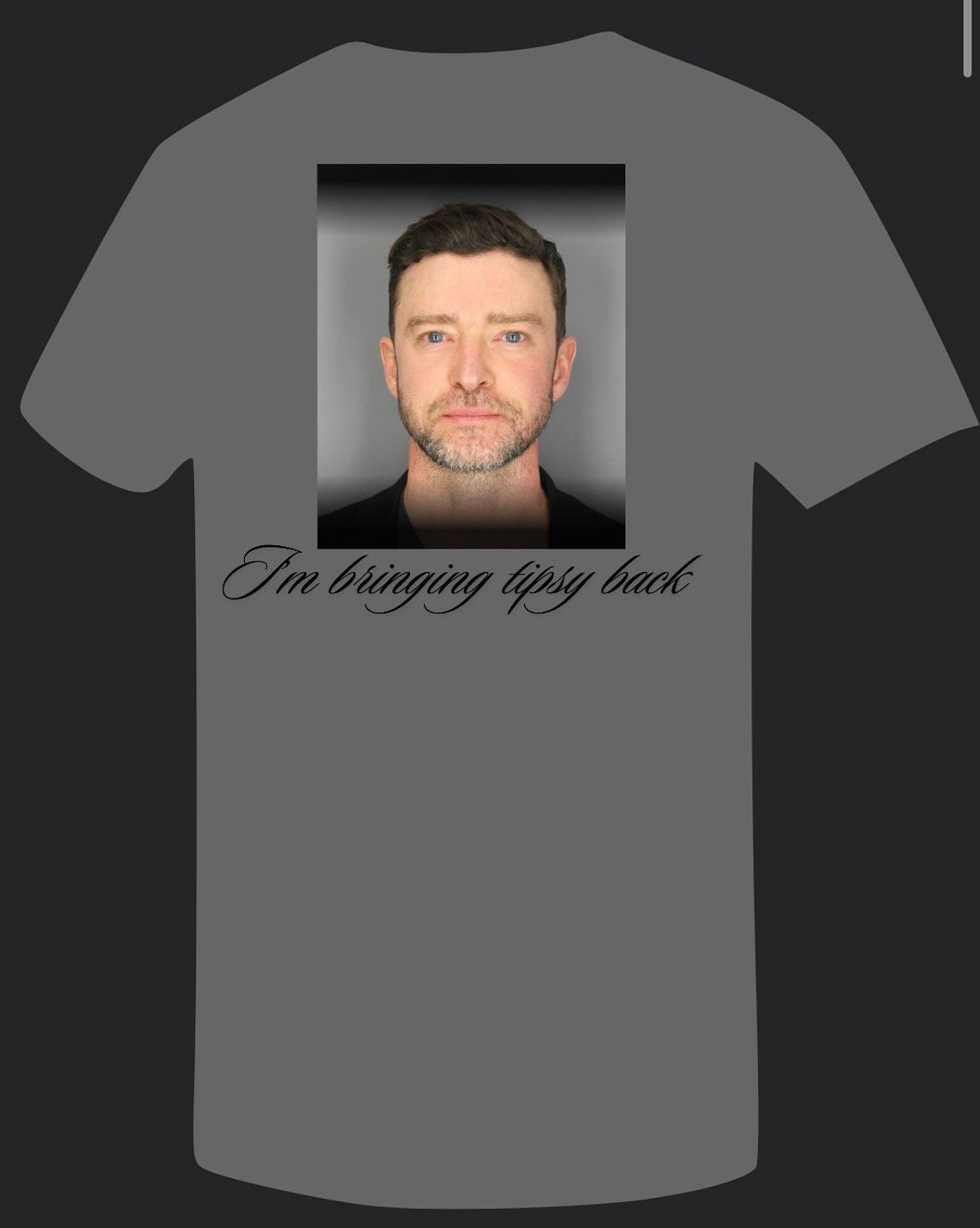 Justin Timberlake Jail Mug Shot Concert Graphic Tee - Etsy