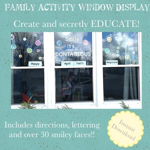 Smile...it&#39;s CONTAGIOUS Family Activity Window Display