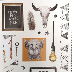 vrije ziel met grote dromen sticker set