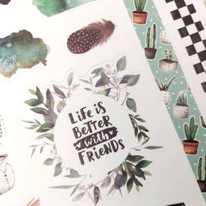 sticker set pour les amateurs de plantes