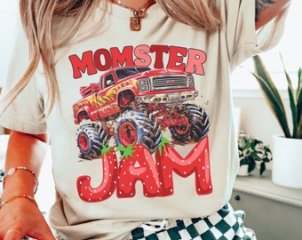 Momster Monster Truck Jam T-shirt: Matching Family Birthday Party