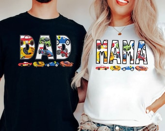 Race Car Birthday Family Shirts: Matching Mama, Dada, Brother, Sister