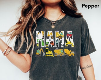Comfort Colors, Boy Mama Shirt, Tractor Shirt, Boy Mother, Mommy Shirt, Gift For New Mom, Mama Sweatshirt, Gift For Her, Mom Birthday Gift