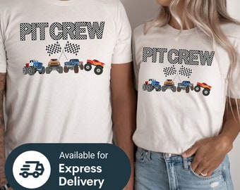 Monster Truck Jam Pit Crew Shirt: Birthday Party Theme