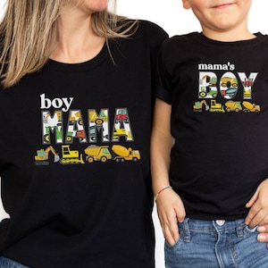 Boy Mama Shirt: Matching Tractor Family Shirts