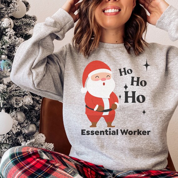 Essential Worker Ugly Christmas Sweater Ugly Holiday | Etsy
