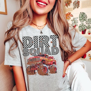 Dirt Squad Monster Truck Birthday Shirt: Family Matching Jam Tee image 4