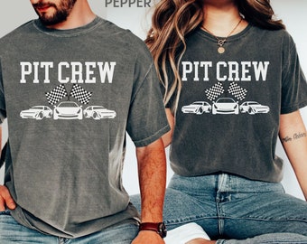 Comfort Colors Pit Crew T-Shirt: Race Car Birthday Party Theme