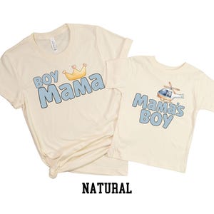 Gepersonaliseerde mama's jongen mama mini moeder vader broer zus, mama dada, familie bijpassende mama Mimi Gigi cadeau voor douchefeest helikopter natuurlijk