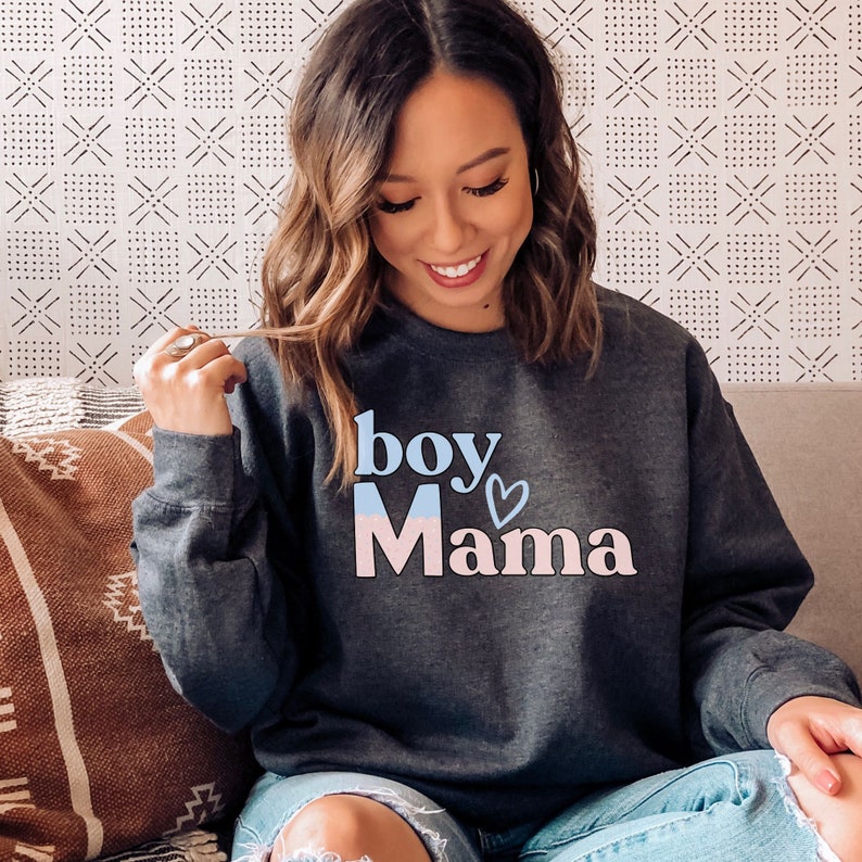 Boy Mama Boy Mama Sweatshirt and Hoodie Mothers Day Gift Etsy