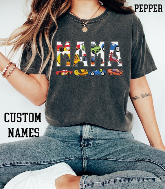 Comfort Colors, Boy Mama Shirt, Race Car Shirt, Boy Mother, Mommy Shirt, Gift for New Mom, Mama Shirt, Gift For Her, Mom Birthday Gift, Cars