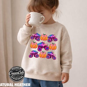 Pumpkin Patch Fall Shirt, Girl's Fall Sweatshirt Toddler, Monster Truck Sweater, Kids Autumn Shirt ,Brother Sister, Sparkle Unicorn Smash