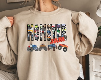 Momster Jam Monster Truck Sweatshirt - Boy Mama Crewneck