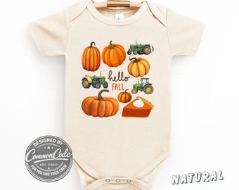 Baby Pumpkin Patch Bodysuit, Fall Farm Tractor Outfit, Toddler Hello Fall Shirt, First Fall Gift, Fall Baby Gift, Mommy and Mini Matching