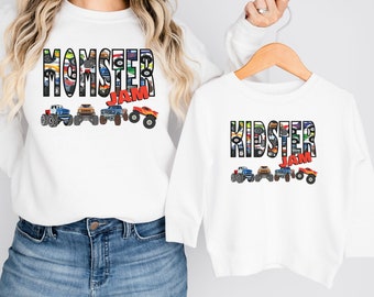 Sudadera Momster Jam Monster Truck - Boy Mama Crewneck