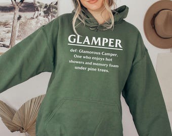 Women's Camping Hoodie Hooded Sweatshirt Perfect For Chilly Nights at the Camp by the Campfire Having Smores warm Cozy Glamping