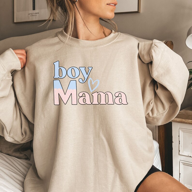 Boy Mama Boy Mama Sweatshirt and Hoodie Mothers Day Gift Etsy