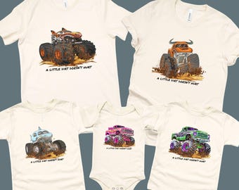 Custom Monster Truck Shirt: Family Matching Dirt Truck Tee