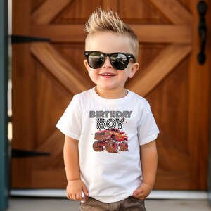 birthday boy monster truck birthday party shirt Matching Family Monster Truck Jam Shirts Dirt Squad checkered