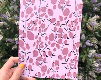 Flower Tulip Themed Postcard Dutch Design