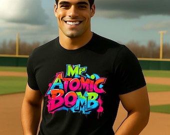 Camiseta de arte callejero, "Señor Bomba Atómica"