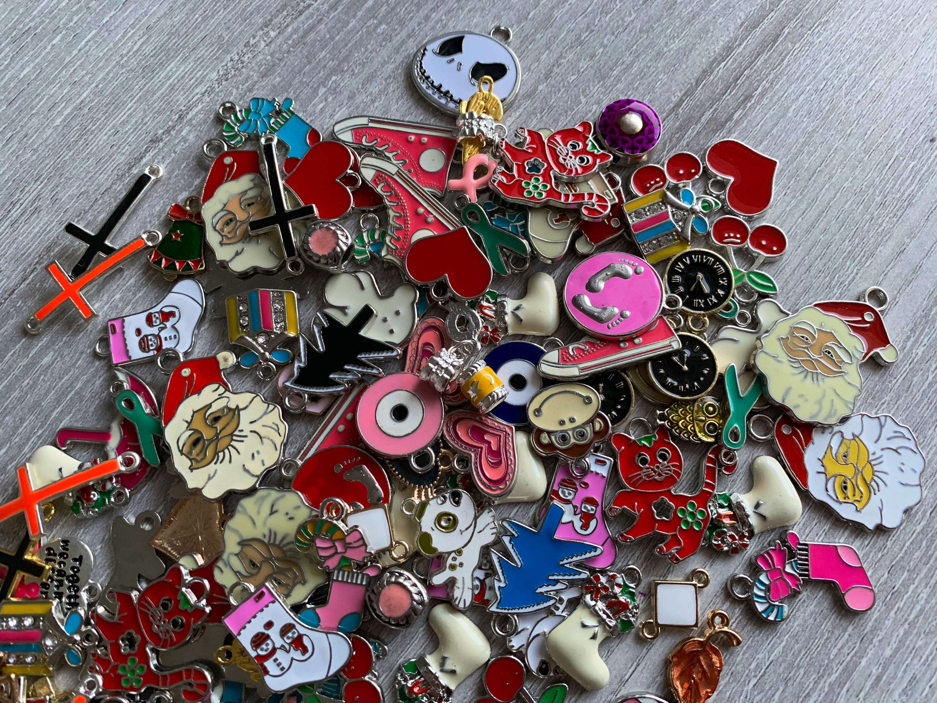 Enamel Charm Bundle/Enamel charms/mixed charms/bulk Etsy