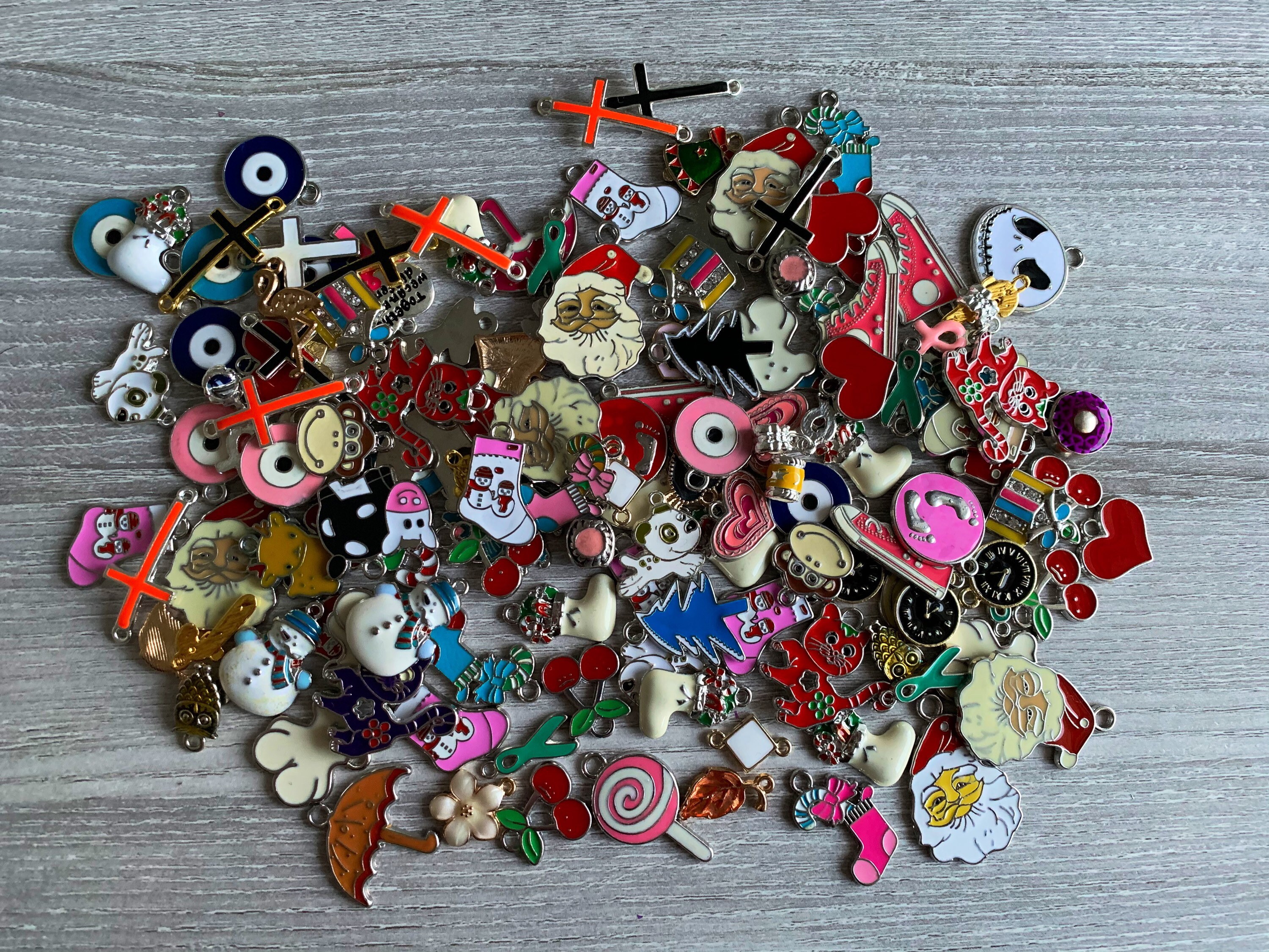 Enamel Charm Bundle/Enamel charms/mixed charms/bulk Etsy