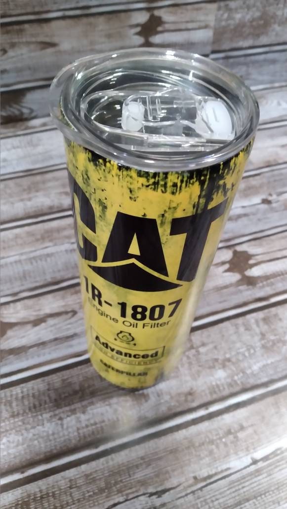 Oil Filter Travel Mug Tumbler Tumblers Yellow Oil Filter Etsy