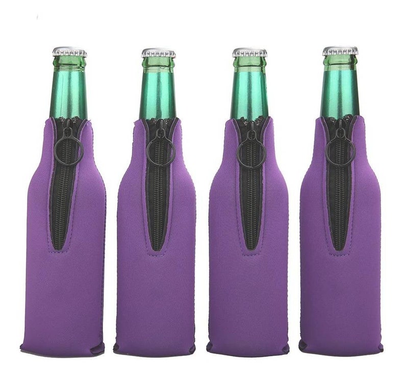 Purple Personalized Bottle Koozies/ Beer Bottle/ Twelve Ounce Etsy