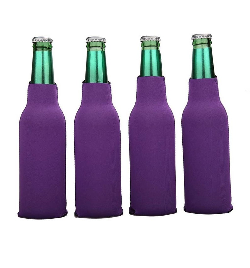 Purple Personalized Bottle Koozies/ Beer Bottle/ Twelve Ounce Etsy