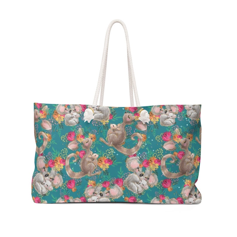 Aussie Collection Weekender Bag Baby changing Day Trip New Baby Beach Bag Holiday bag Koala and Kangaroo