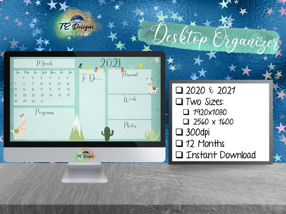 New Year Desktop Organizer Llama 2021 Calendar Desktop Etsy new year desktop organizer llama 2021 calendar desktop wallpaper desktop planner classroom decor llama classroom teacher planner