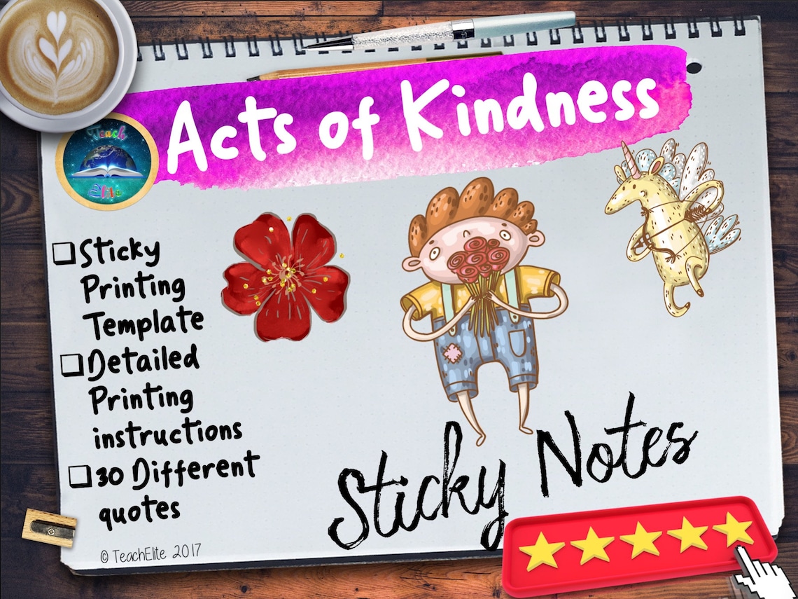 Acts of Kindness Quotes for Sticky Notes - Etsy Australia
