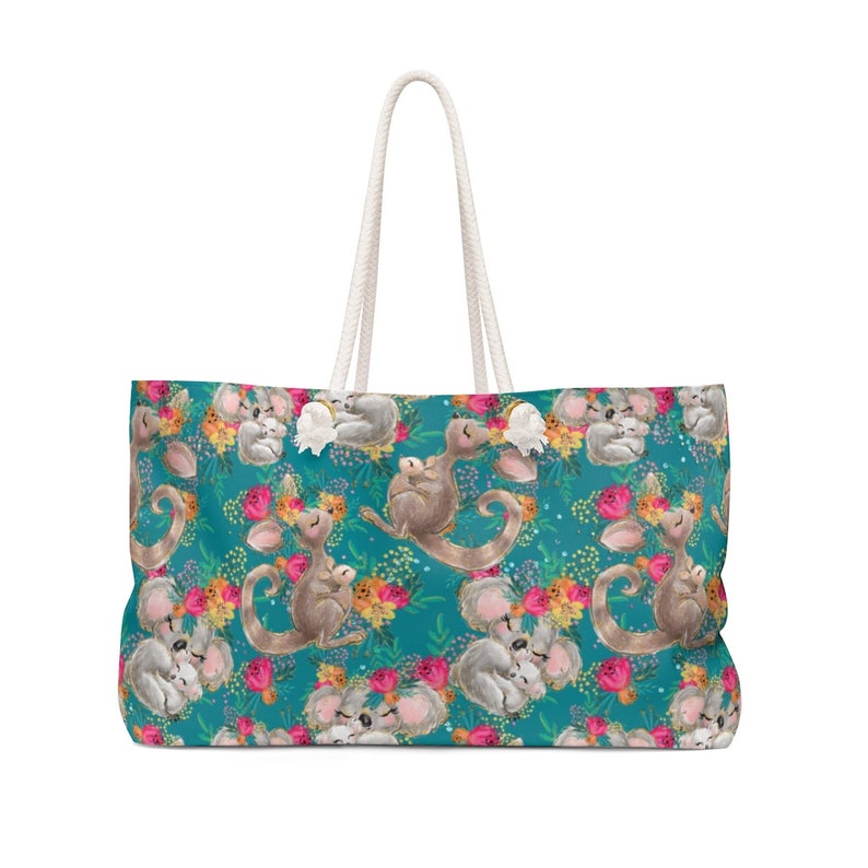 Aussie Collection Weekender Bag Baby changing Day Trip New Baby Beach Bag Holiday bag Koala and Kangaroo