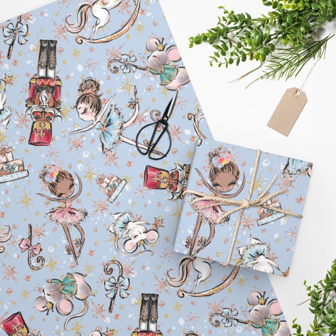 Christmas Nutcracker Wrapping Paper, Christmas Gift, Birthday Gift
