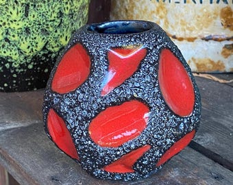 Red ROTH Lava Vase 308 - Etsy UK