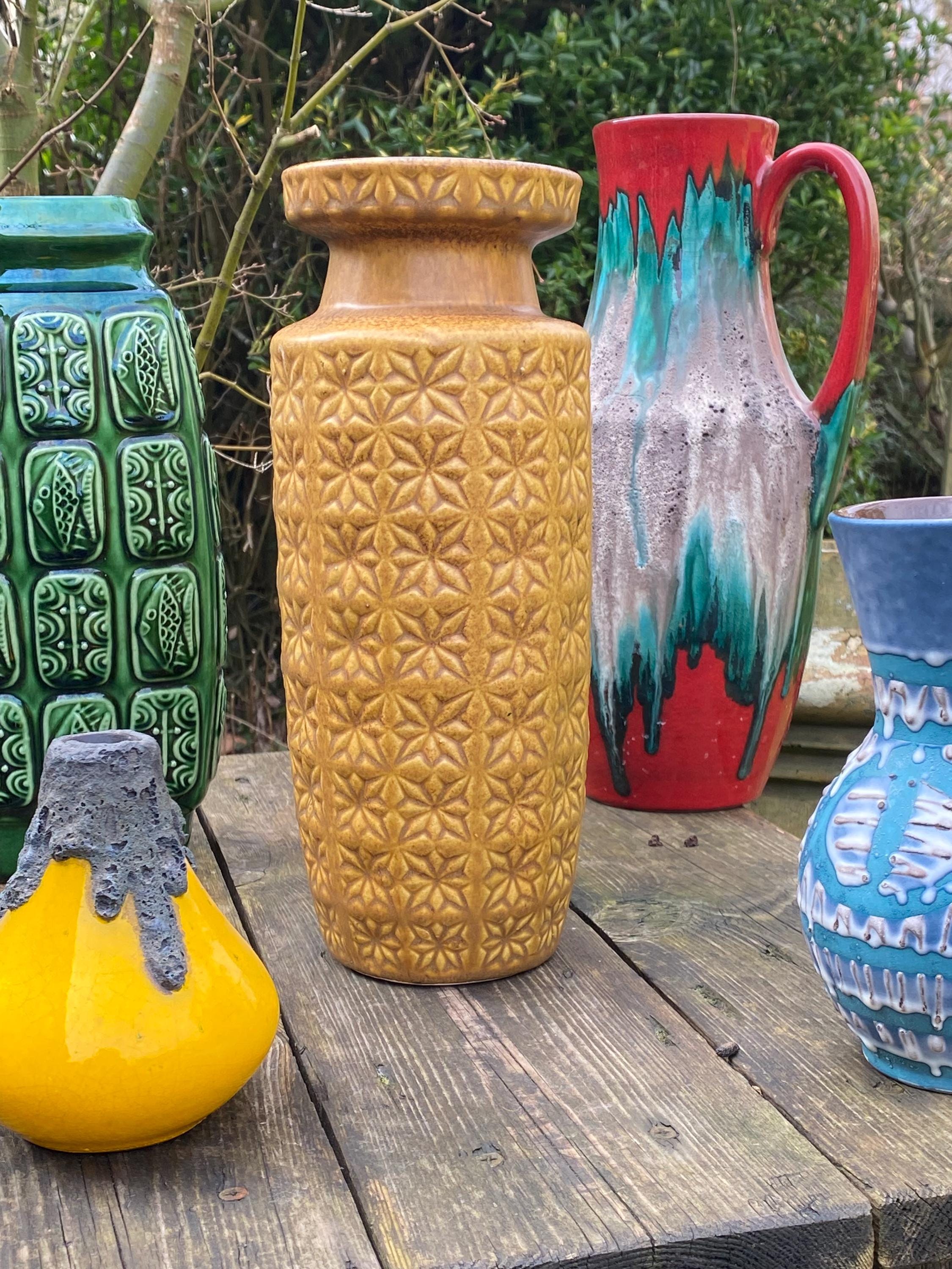 West German Fat Lava Orange - Etsy UK