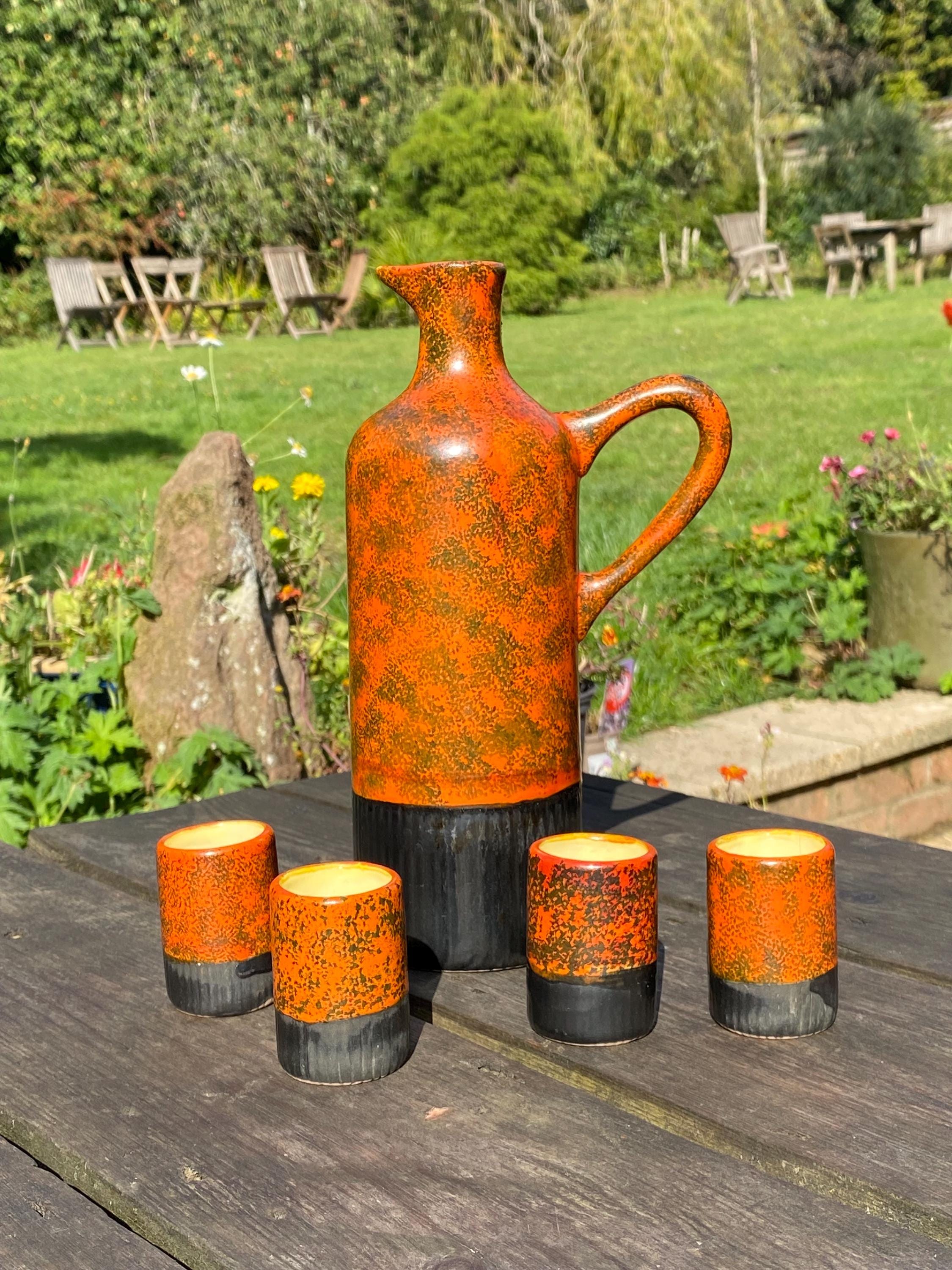 West German Fat Lava Orange - Etsy UK